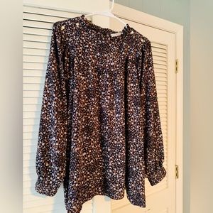Loft Plus Floral Print Top Size 18